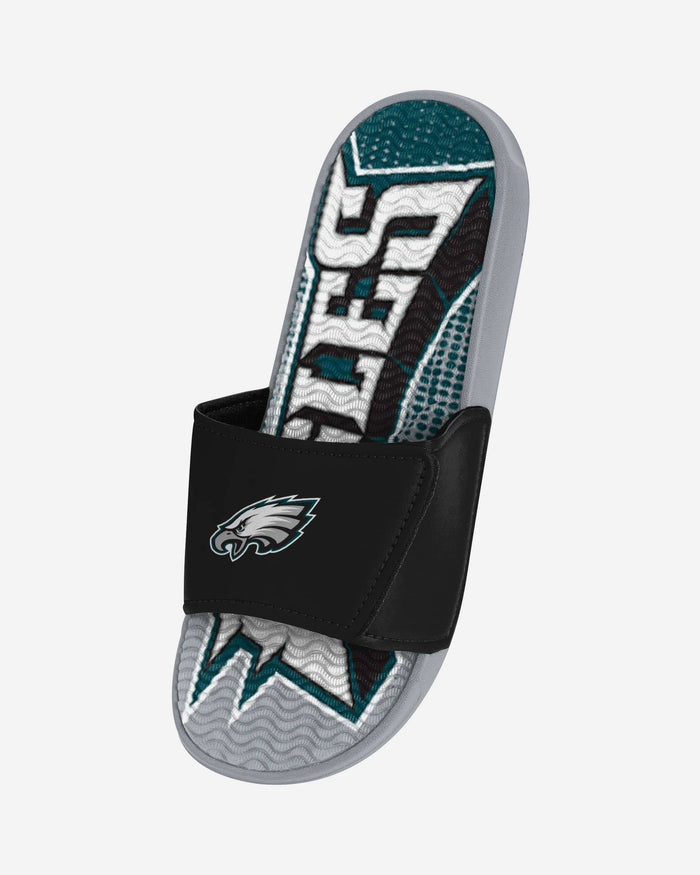 Philadelphia Eagles Gradient Wordmark Gel Slide FOCO - FOCO.com