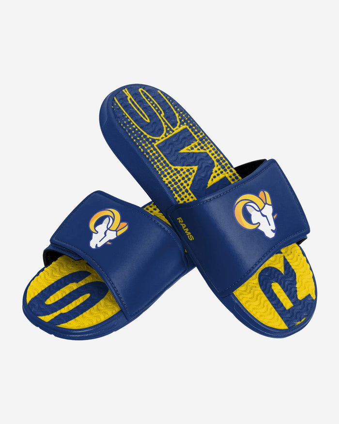 Los Angeles Rams Gradient Wordmark Gel Slide FOCO - FOCO.com