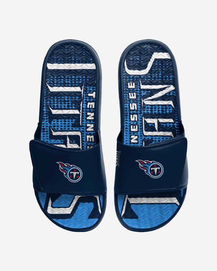 Tennessee Titans Gradient Wordmark Gel Slide FOCO S - FOCO.com