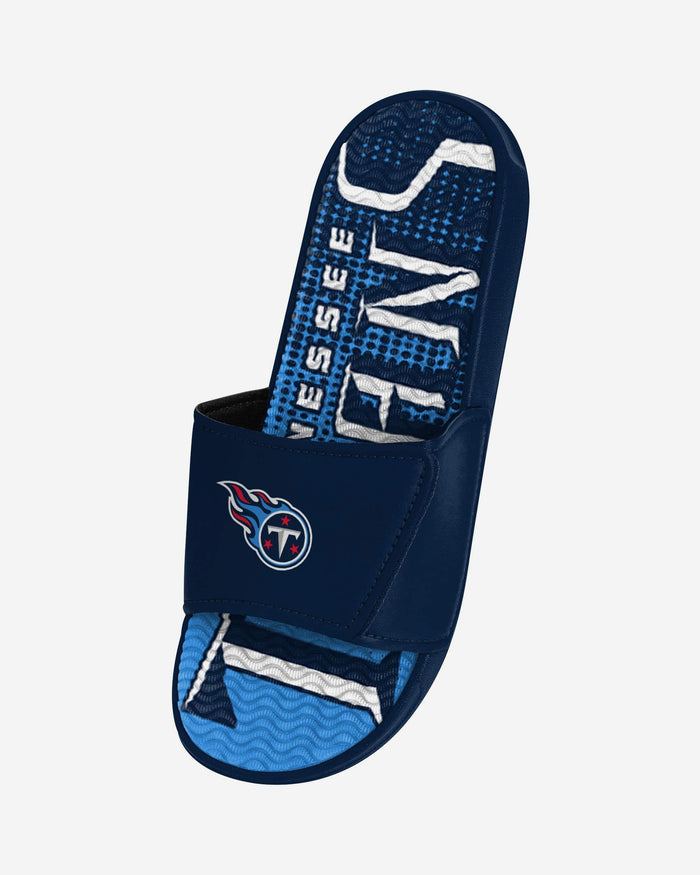 Tennessee Titans Gradient Wordmark Gel Slide FOCO - FOCO.com