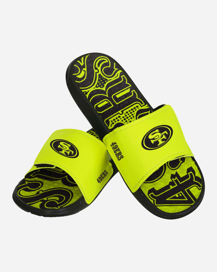 San Francisco 49ers Highlights Gel Slide FOCO - FOCO.com