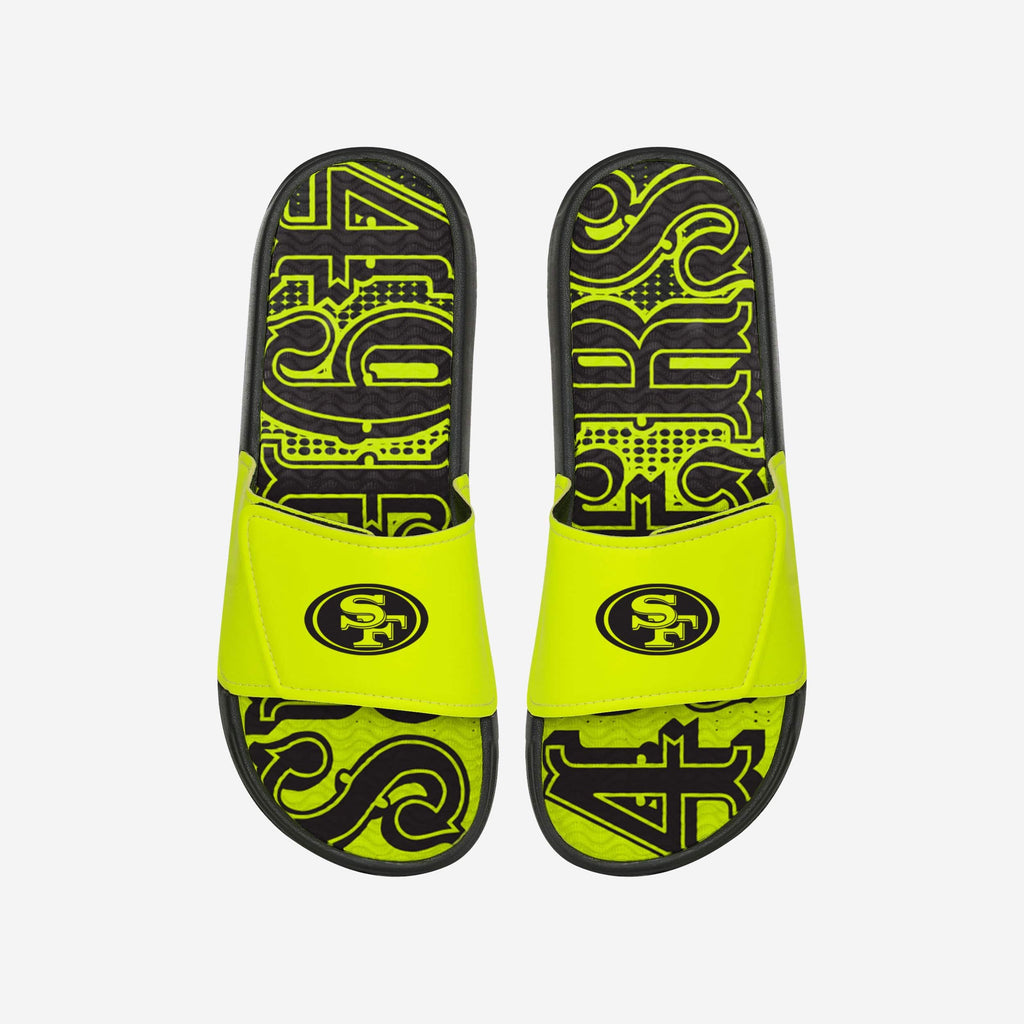 San Francisco 49ers Highlights Gel Slide FOCO S - FOCO.com