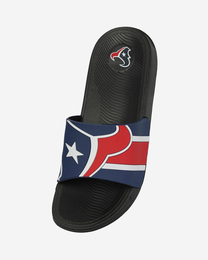 Houston Texans Striped Big Logo Raised Slide FOCO - FOCO.com