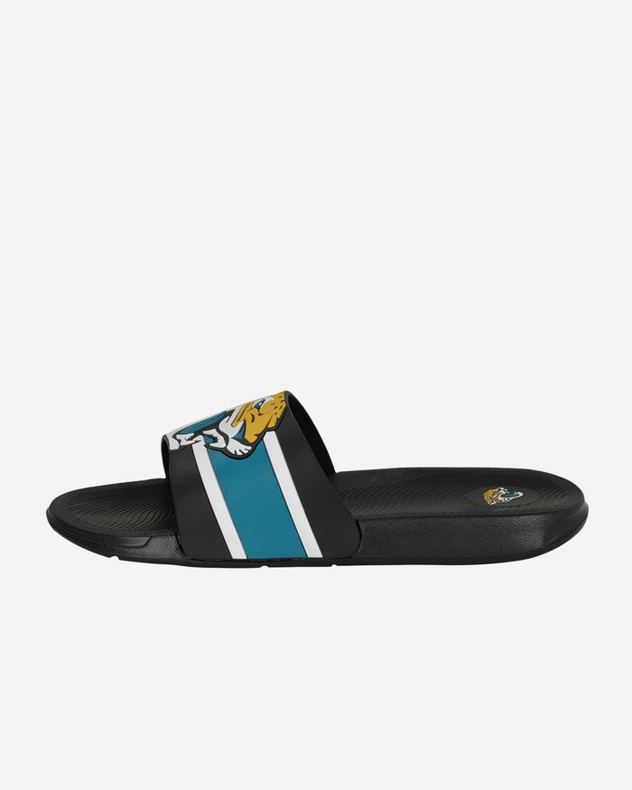 Jacksonville Jaguars Striped Big Logo Raised Slide FOCO - FOCO.com