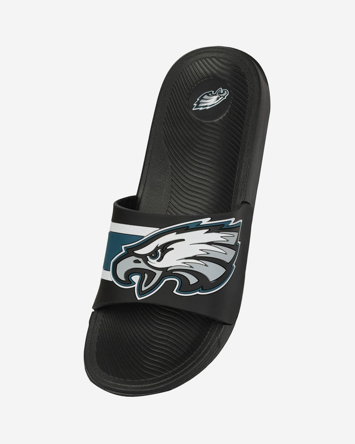 Philadelphia Eagles Striped Big Logo Raised Slide FOCO - FOCO.com