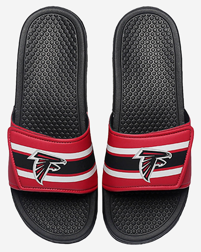 Atlanta Falcons Stripe Legacy Sport Slide FOCO S - FOCO.com