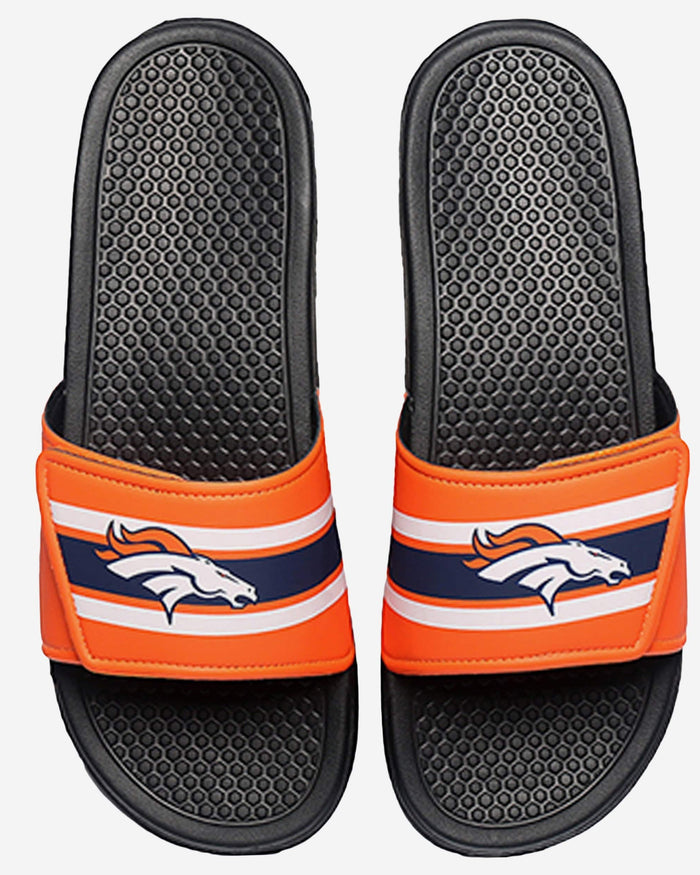 Denver Broncos Stripe Legacy Sport Slide FOCO S - FOCO.com