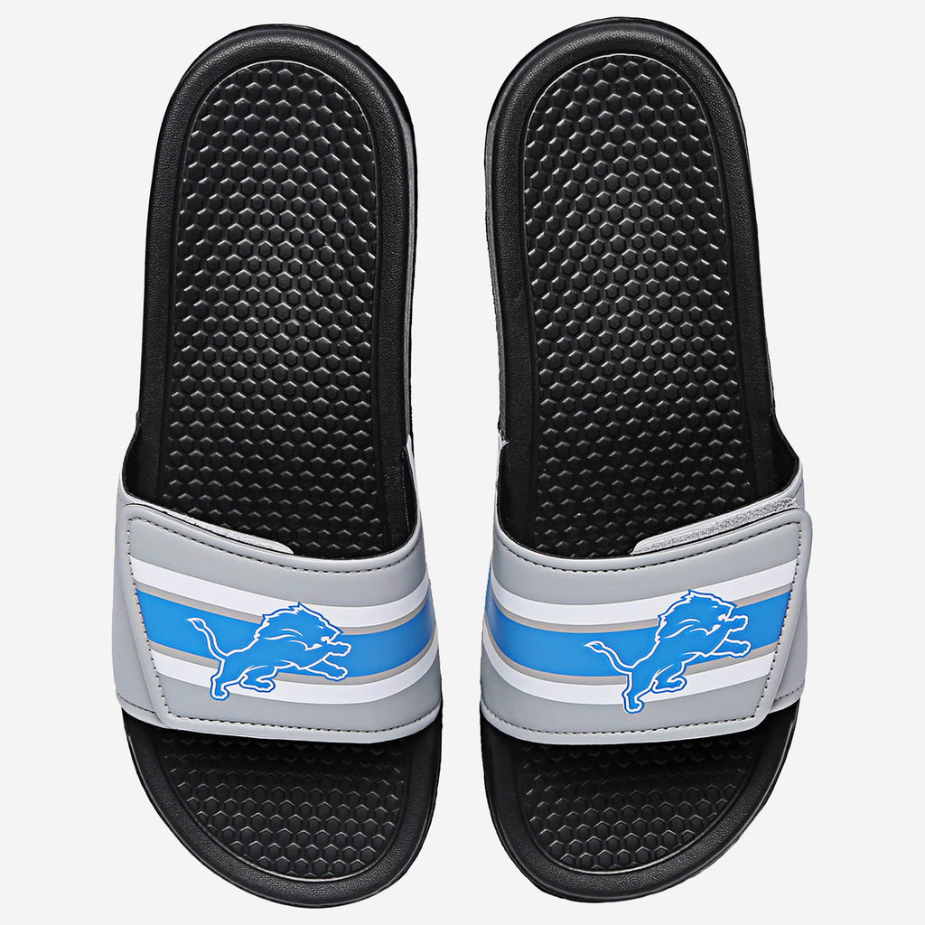 Detroit Lions Stripe Legacy Sport Slide FOCO S - FOCO.com