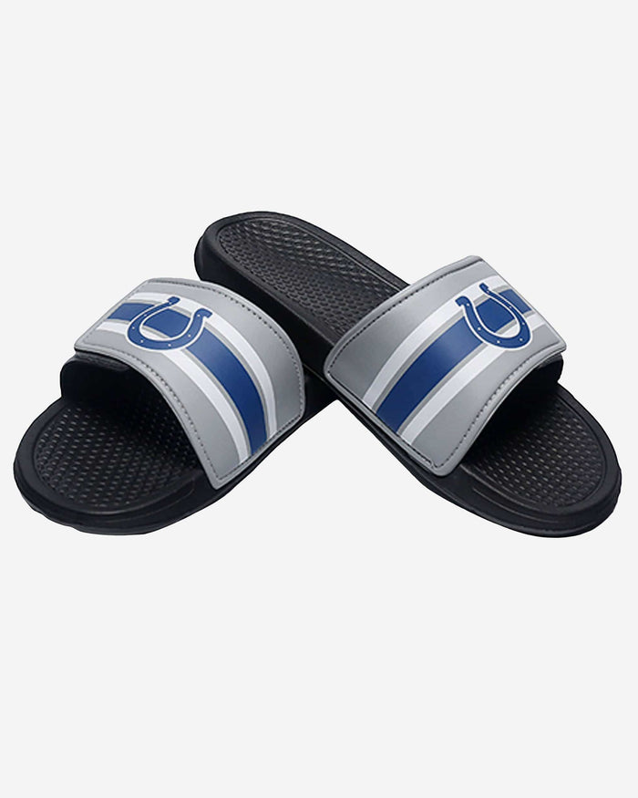 Indianapolis Colts Stripe Legacy Sport Slide FOCO - FOCO.com