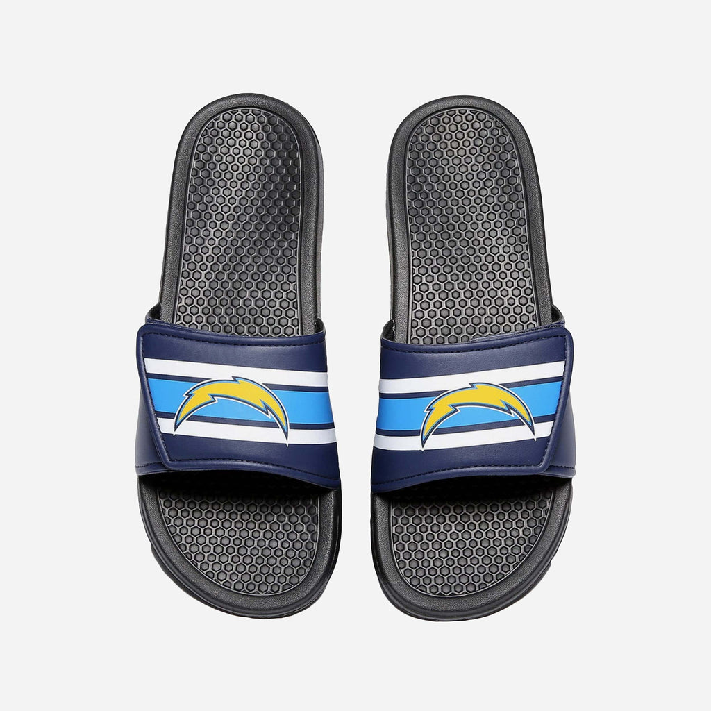 Los Angeles Chargers Stripe Legacy Sport Slide FOCO S - FOCO.com