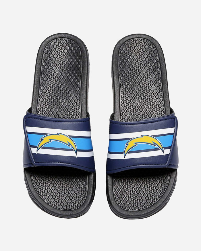 Los Angeles Chargers Stripe Legacy Sport Slide FOCO S - FOCO.com