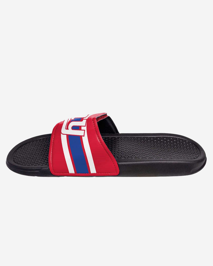 New York Giants Stripe Legacy Sport Slide FOCO - FOCO.com