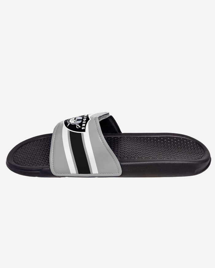 Las Vegas Raiders Stripe Legacy Sport Slide FOCO - FOCO.com