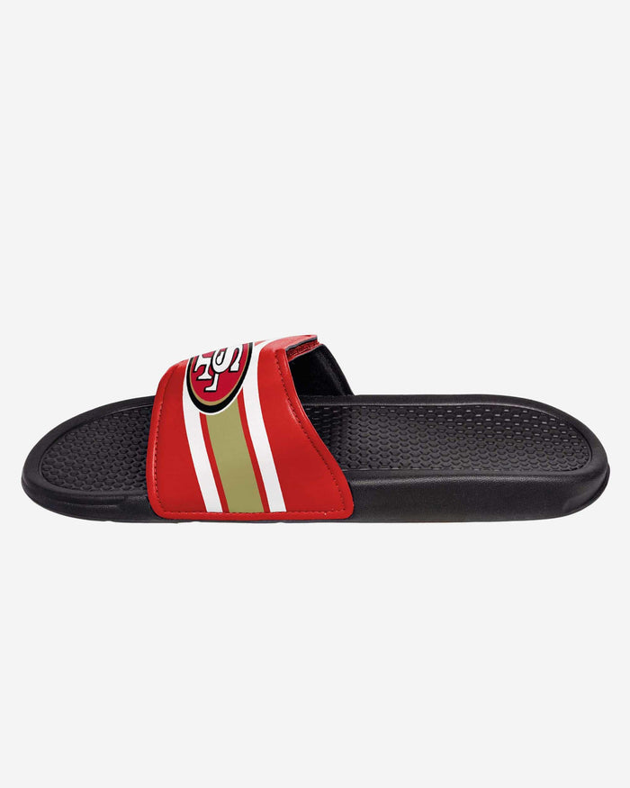 San Francisco 49ers Stripe Legacy Sport Slide FOCO - FOCO.com