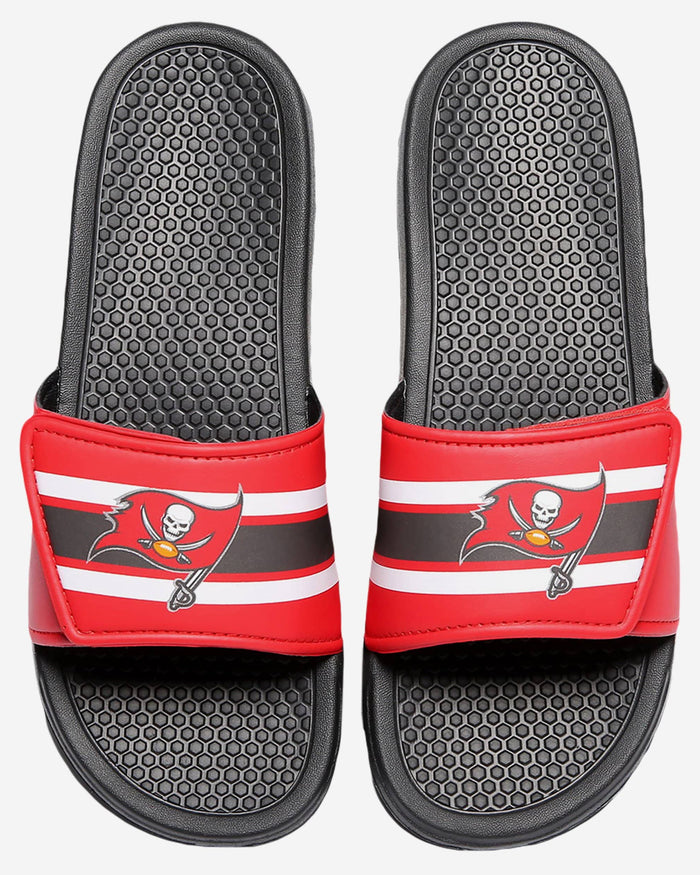 Tampa Bay Buccaneers Stripe Legacy Sport Slide FOCO S - FOCO.com