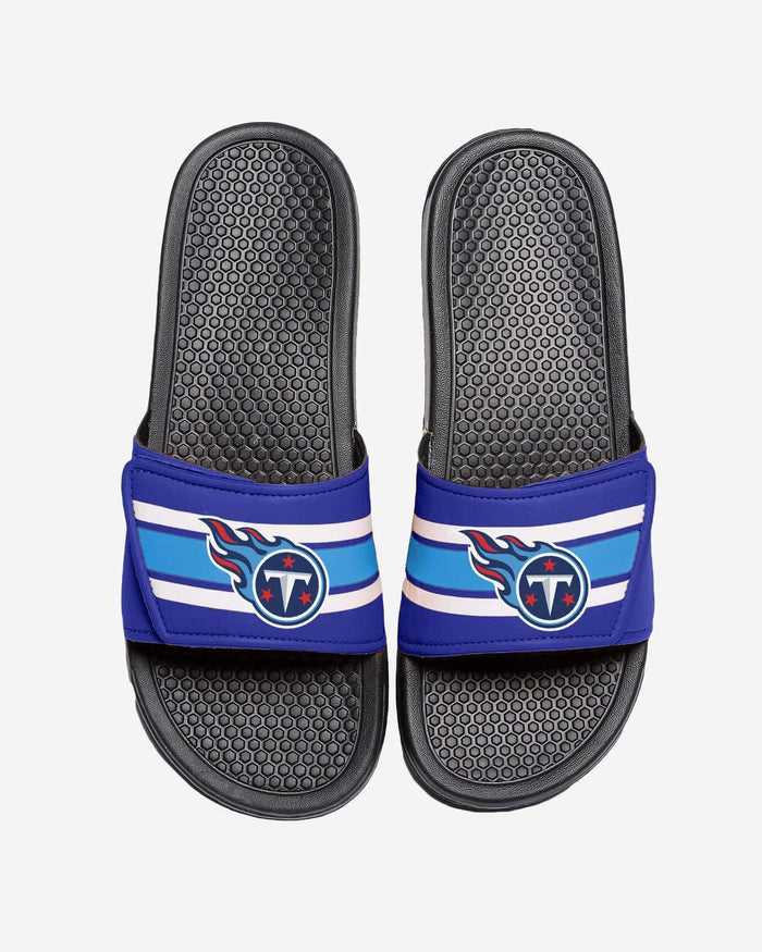 Tennessee Titans Stripe Legacy Sport Slide FOCO S - FOCO.com