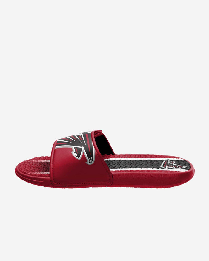 Atlanta Falcons Team Stripe Gel Slide FOCO - FOCO.com