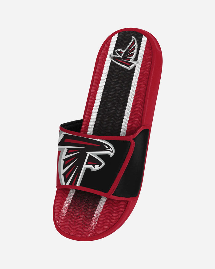 Atlanta Falcons Team Stripe Gel Slide FOCO - FOCO.com