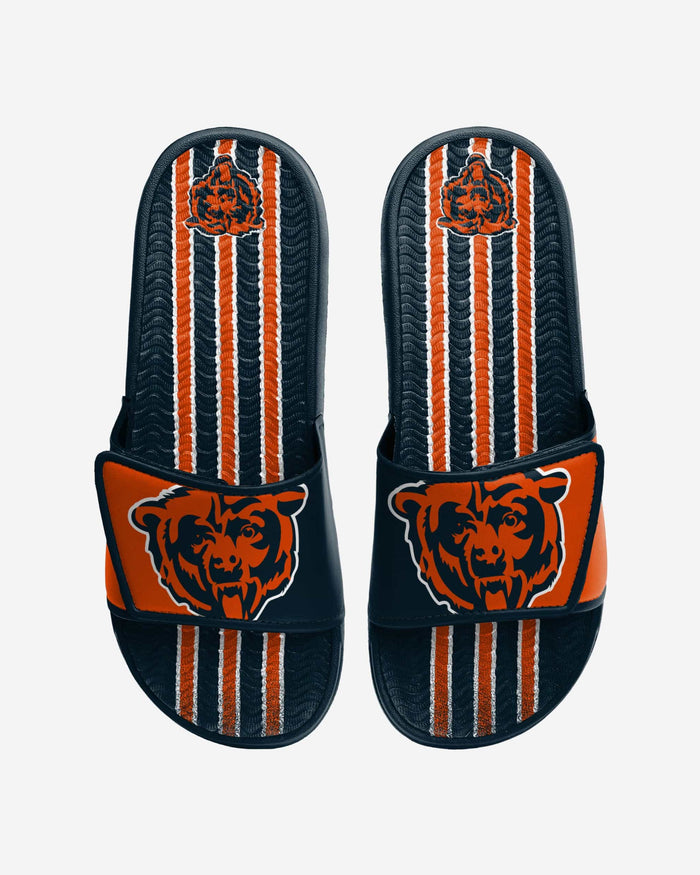 Chicago Bears Team Stripe Gel Slide FOCO S - FOCO.com