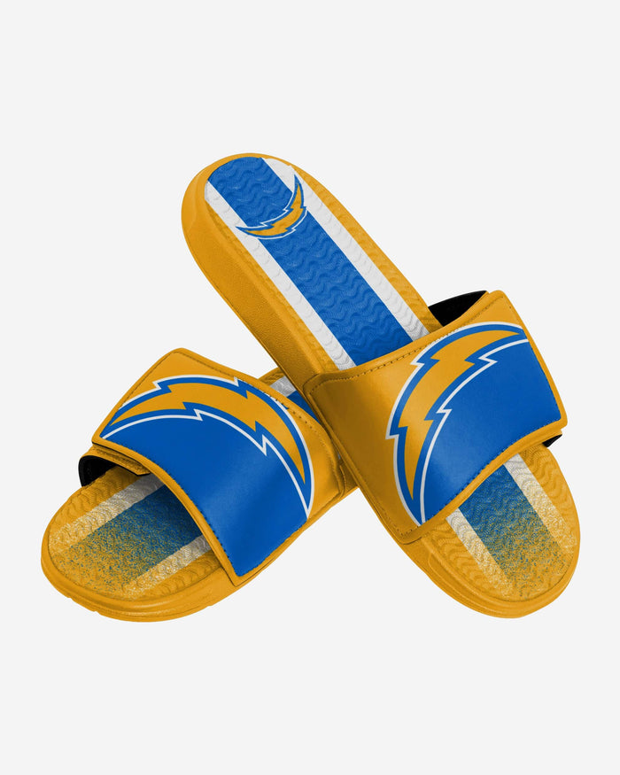 Los Angeles Chargers Team Stripe Gel Slide FOCO - FOCO.com