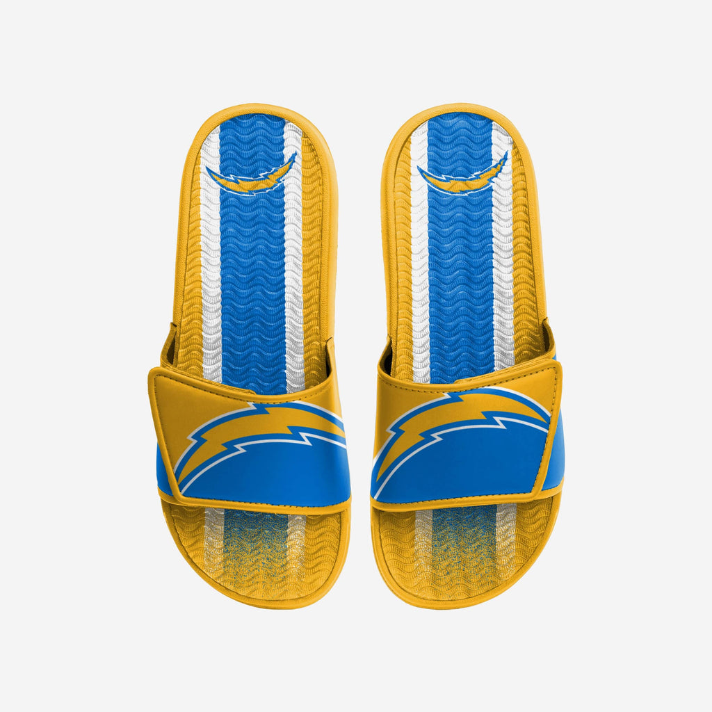 Los Angeles Chargers Team Stripe Gel Slide FOCO S - FOCO.com