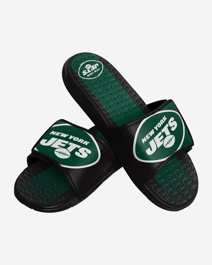 New York Jets Team Stripe Gel Slide FOCO - FOCO.com