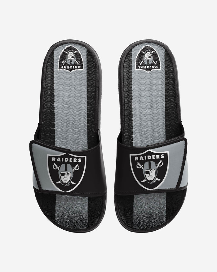 Las Vegas Raiders Team Stripe Gel Slide FOCO S - FOCO.com