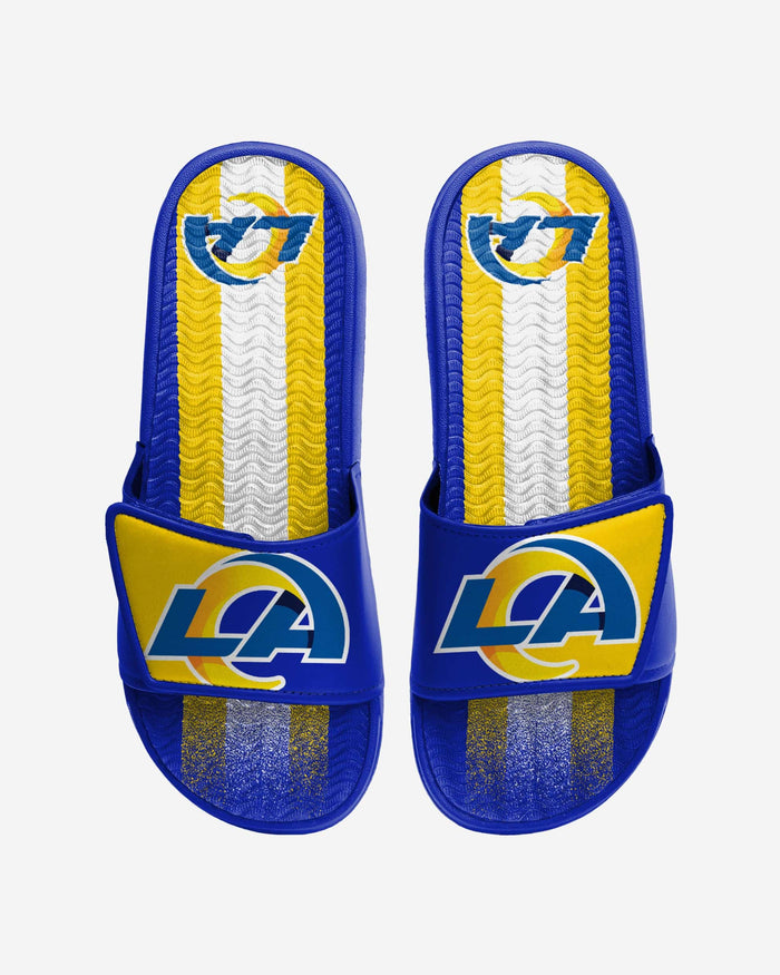 Los Angeles Rams Team Stripe Gel Slide FOCO S - FOCO.com