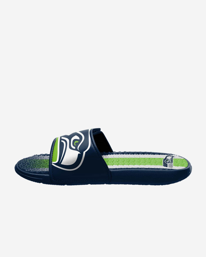 Seattle Seahawks Team Stripe Gel Slide FOCO - FOCO.com