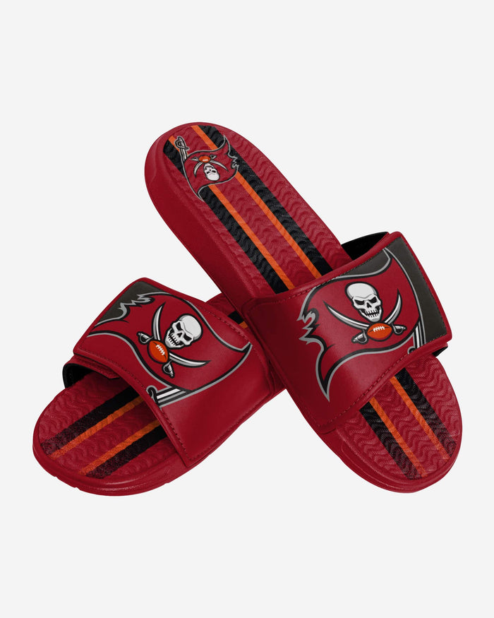 Tampa Bay Buccaneers Team Stripe Gel Slide FOCO - FOCO.com