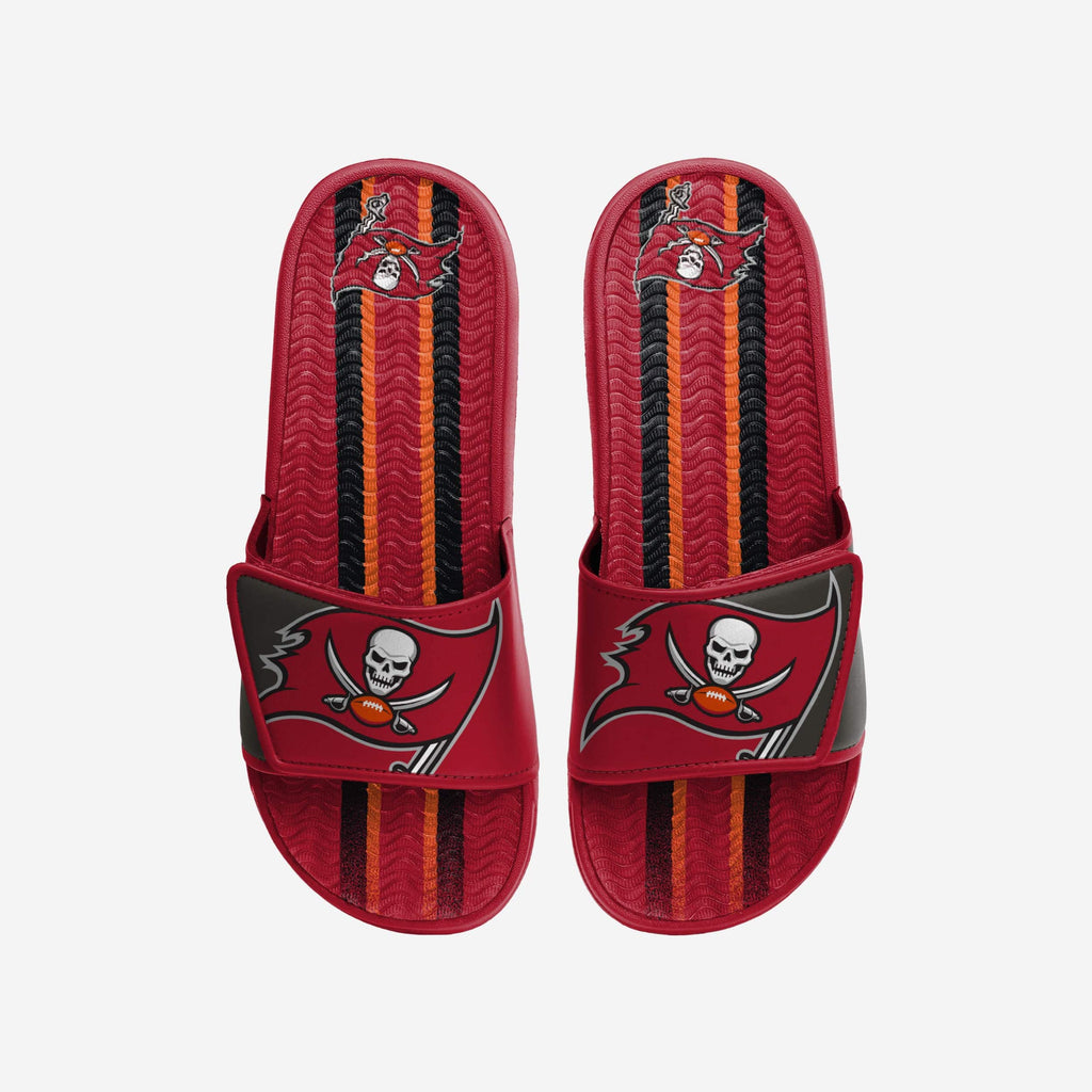 Tampa Bay Buccaneers Team Stripe Gel Slide FOCO S - FOCO.com