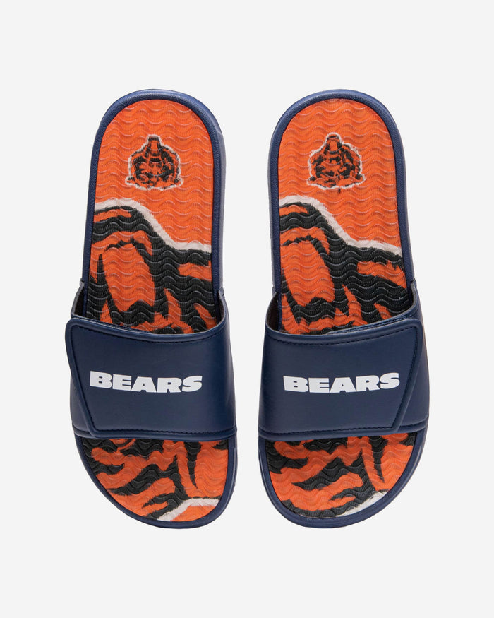 Chicago Bears Wordmark Gel Slide FOCO S - FOCO.com