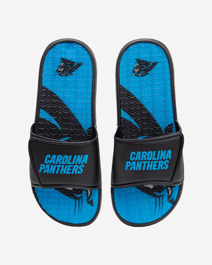 Carolina Panthers Wordmark Gel Slide FOCO S - FOCO.com