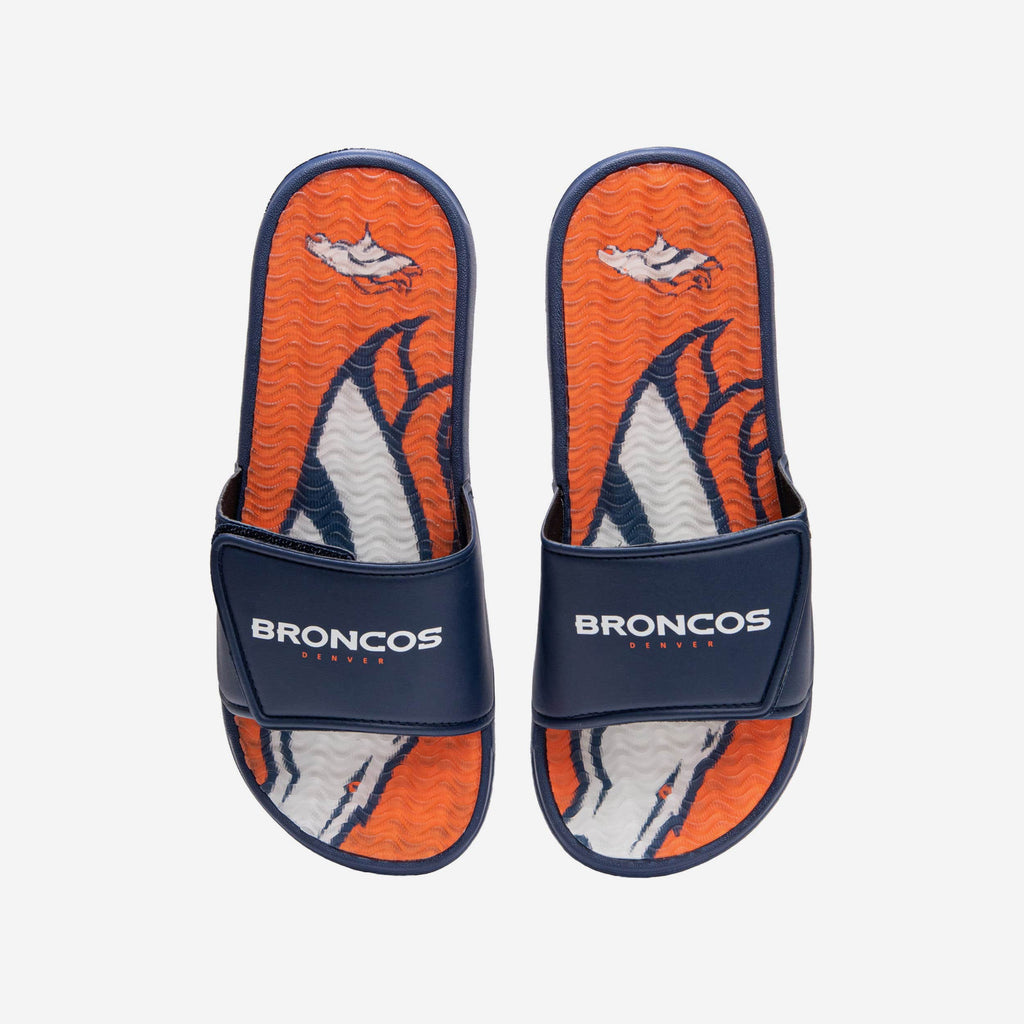 Denver Broncos Wordmark Gel Slide FOCO S - FOCO.com