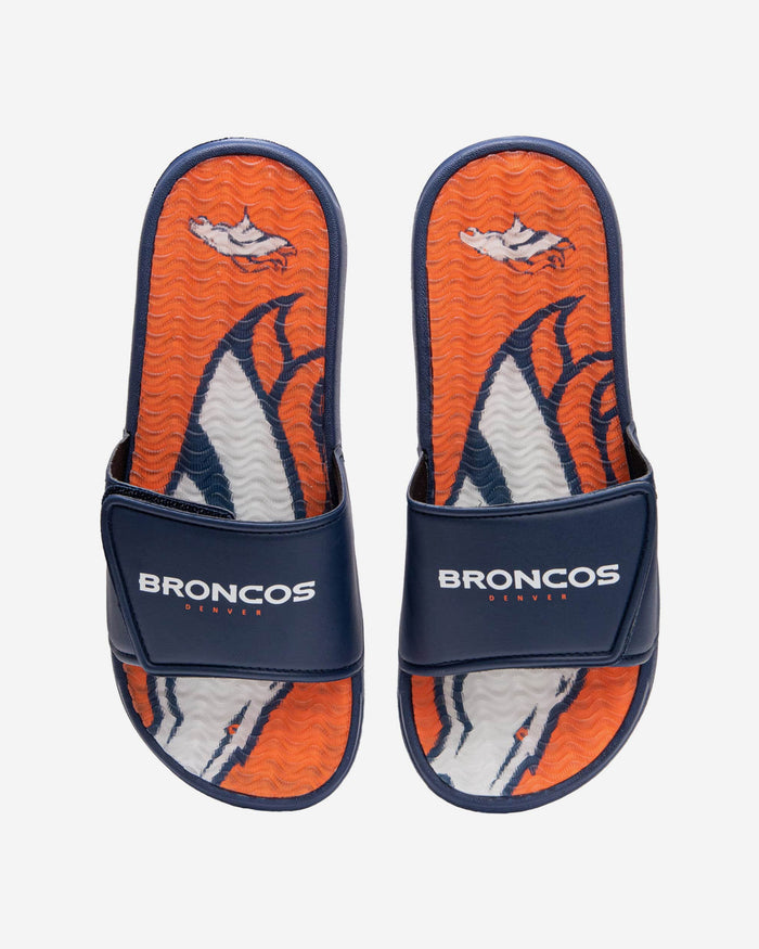 Denver Broncos Wordmark Gel Slide FOCO S - FOCO.com