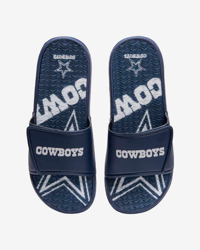 Dallas Cowboys Wordmark Gel Slide FOCO S - FOCO.com