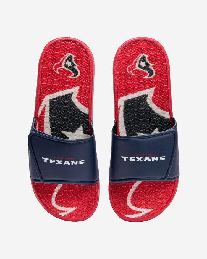 Houston Texans Wordmark Gel Slide FOCO S - FOCO.com