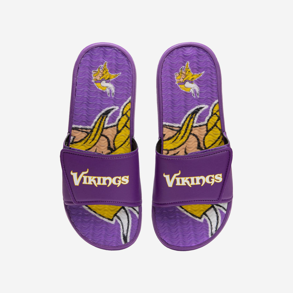 Minnesota Vikings Wordmark Gel Slide FOCO S - FOCO.com