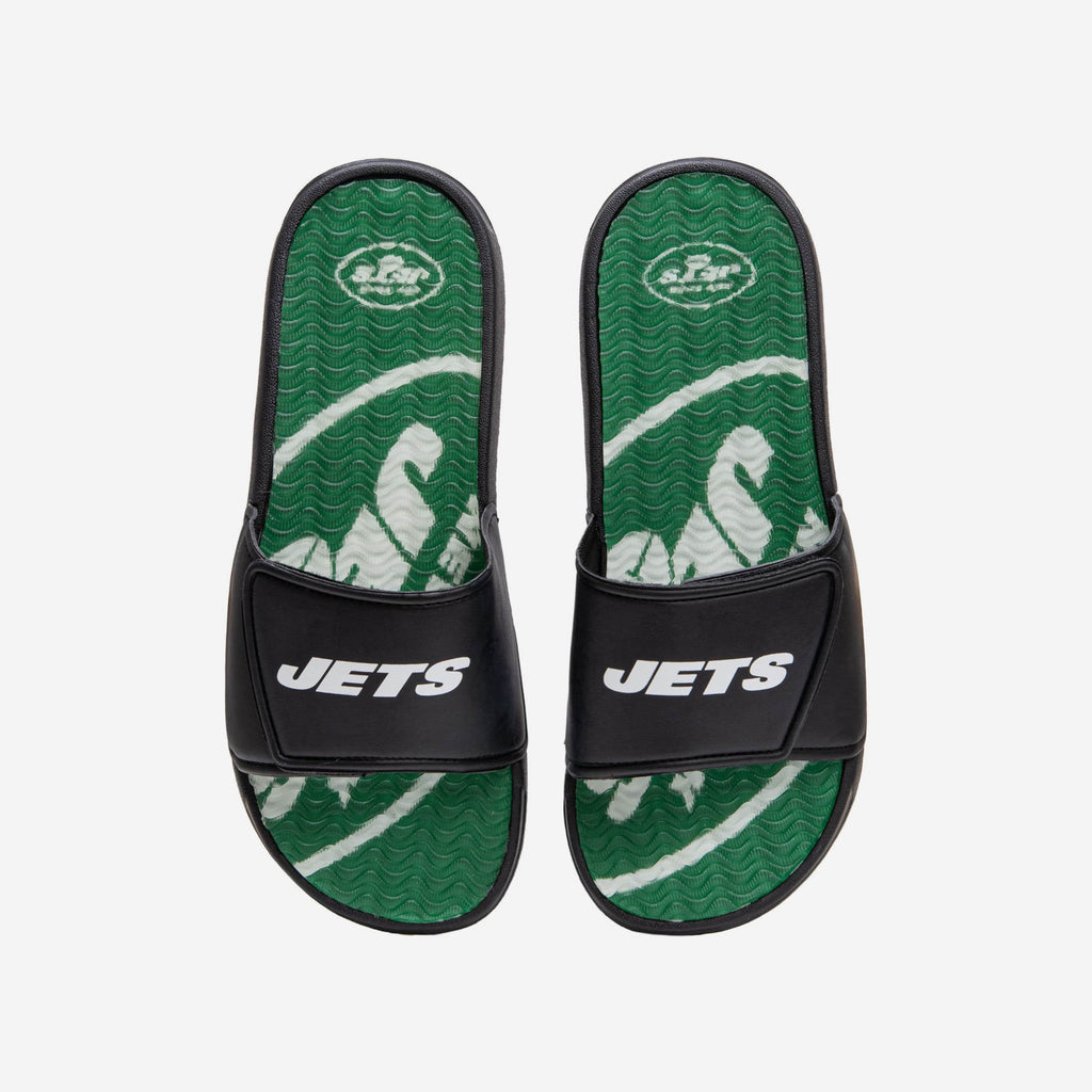 New York Jets Wordmark Gel Slide FOCO S - FOCO.com