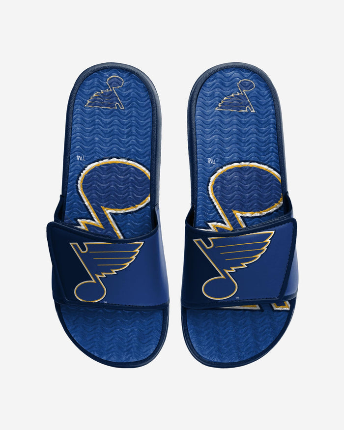 St Louis Blues Colorblock Big Logo Gel Slide FOCO S - FOCO.com