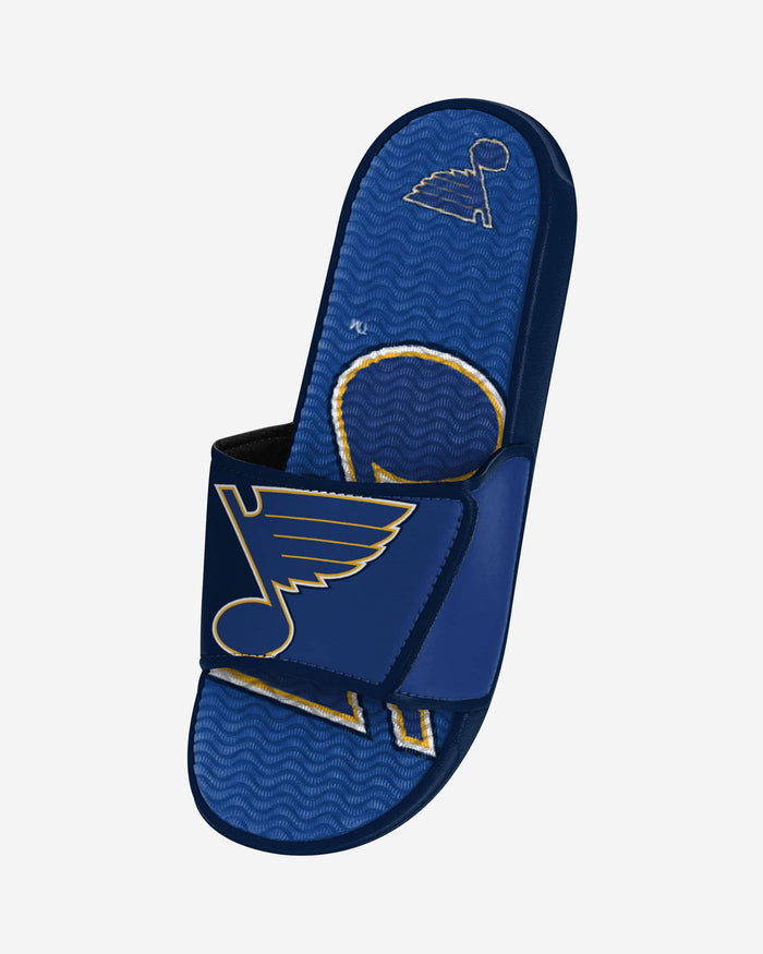 St Louis Blues Colorblock Big Logo Gel Slide FOCO - FOCO.com