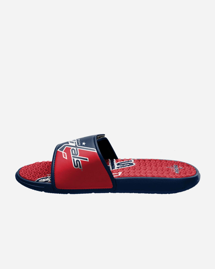 Washington Capitals Colorblock Big Logo Gel Slide FOCO - FOCO.com