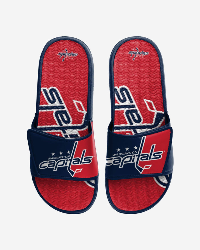 Washington Capitals Colorblock Big Logo Gel Slide FOCO S - FOCO.com