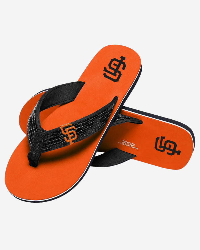 San Francisco Giants Womens Sequin Flip Flop FOCO - FOCO.com