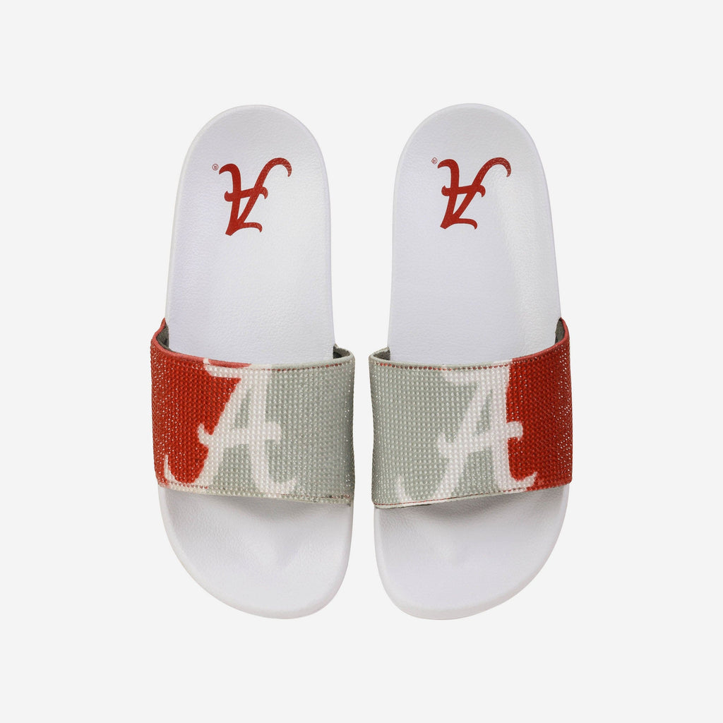 Alabama Crimson Tide Womens Big Logo Shimmer Slide FOCO S - FOCO.com