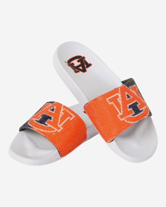 Auburn Tigers Womens Big Logo Shimmer Slide FOCO - FOCO.com