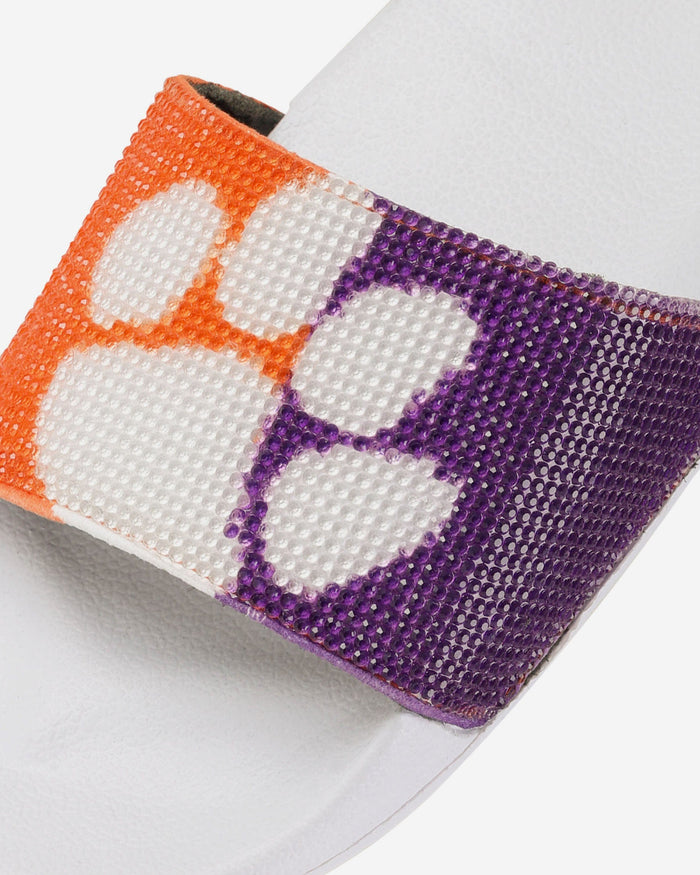 Clemson Tigers Womens Big Logo Shimmer Slide FOCO - FOCO.com