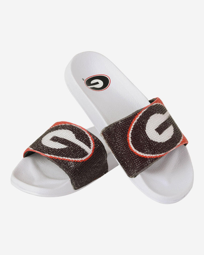 Georgia Bulldogs Womens Big Logo Shimmer Slide FOCO - FOCO.com