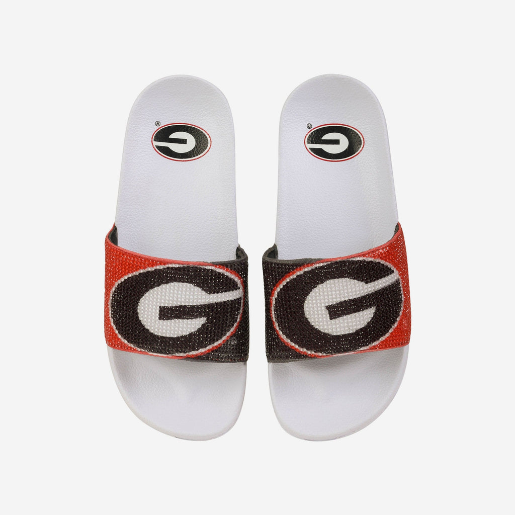 Georgia Bulldogs Womens Big Logo Shimmer Slide FOCO S - FOCO.com