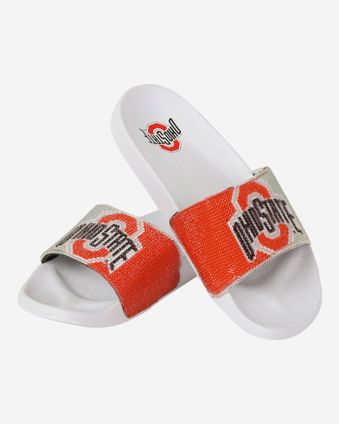 Ohio State Buckeyes Womens Big Logo Shimmer Slide FOCO - FOCO.com